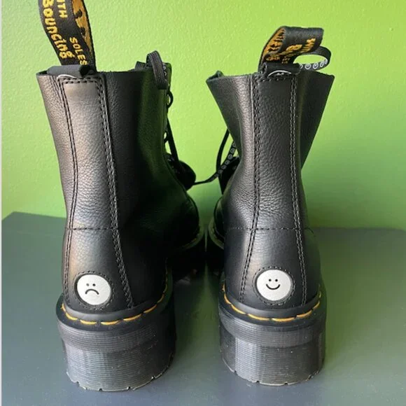 Dr. Martens | Sinclair Lazy Oaf Leather Platform Boots - Picture 9 of 11